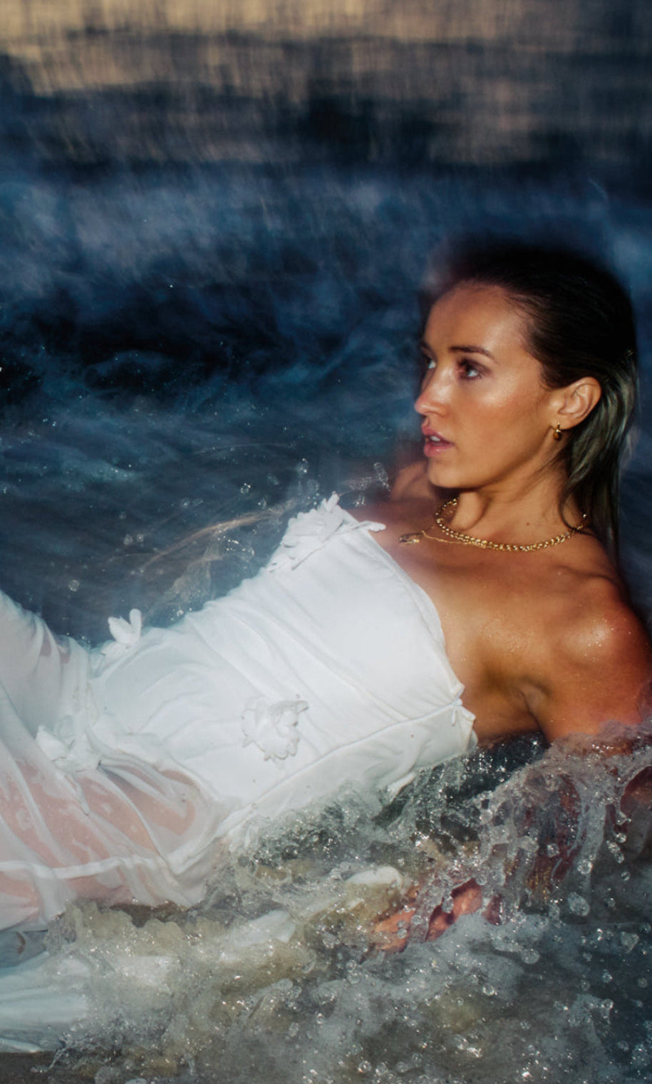 white gown luxury designer dress sheer bridal